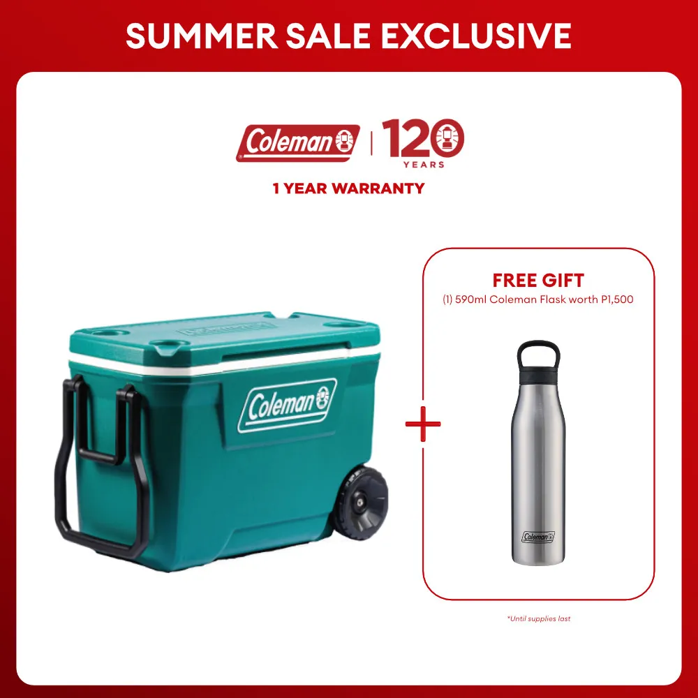 CL PERSONAL COOLER 16 QT JAP RED + FREE STAINLESS BOTTLE - Coleman  Philippines