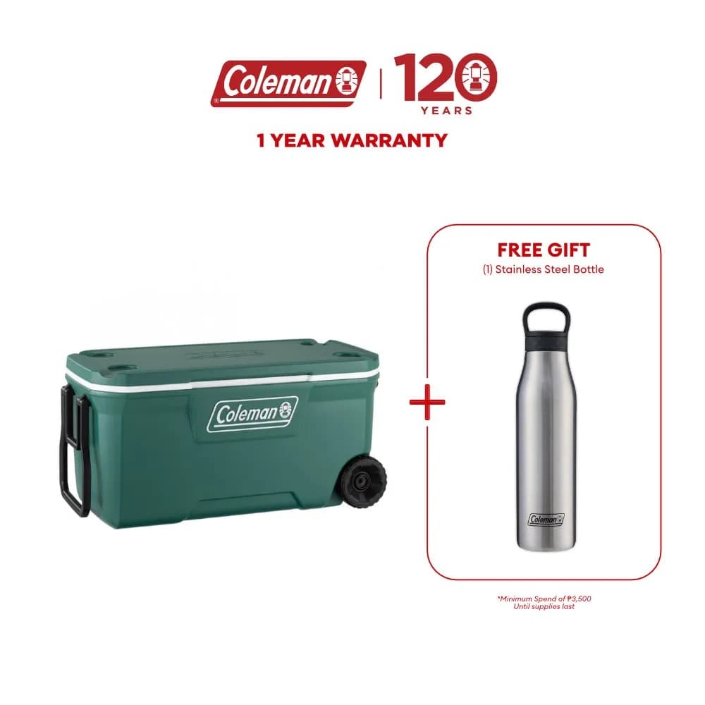 CL PERSONAL COOLER 16 QT JAP RED + FREE STAINLESS BOTTLE - Coleman  Philippines